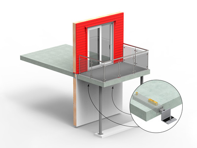 BWC 55 light med vinkel heil balkong