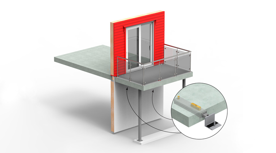 BWC 55 light med vinkel heil balkong