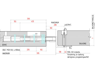 Memo 701b BWC 55 light vinkel oppadrettet last