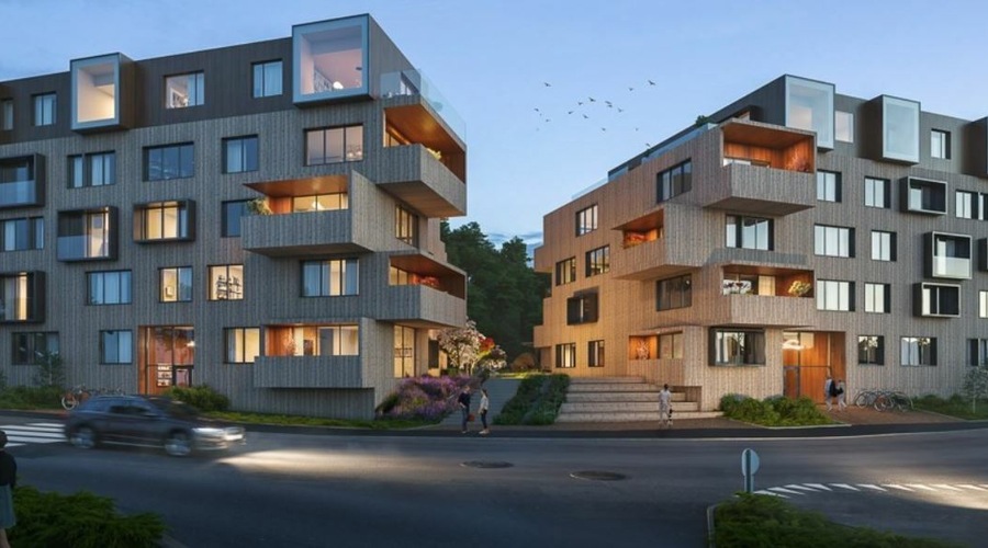 231128 Vågsbygd Sentrumsbygg fasade